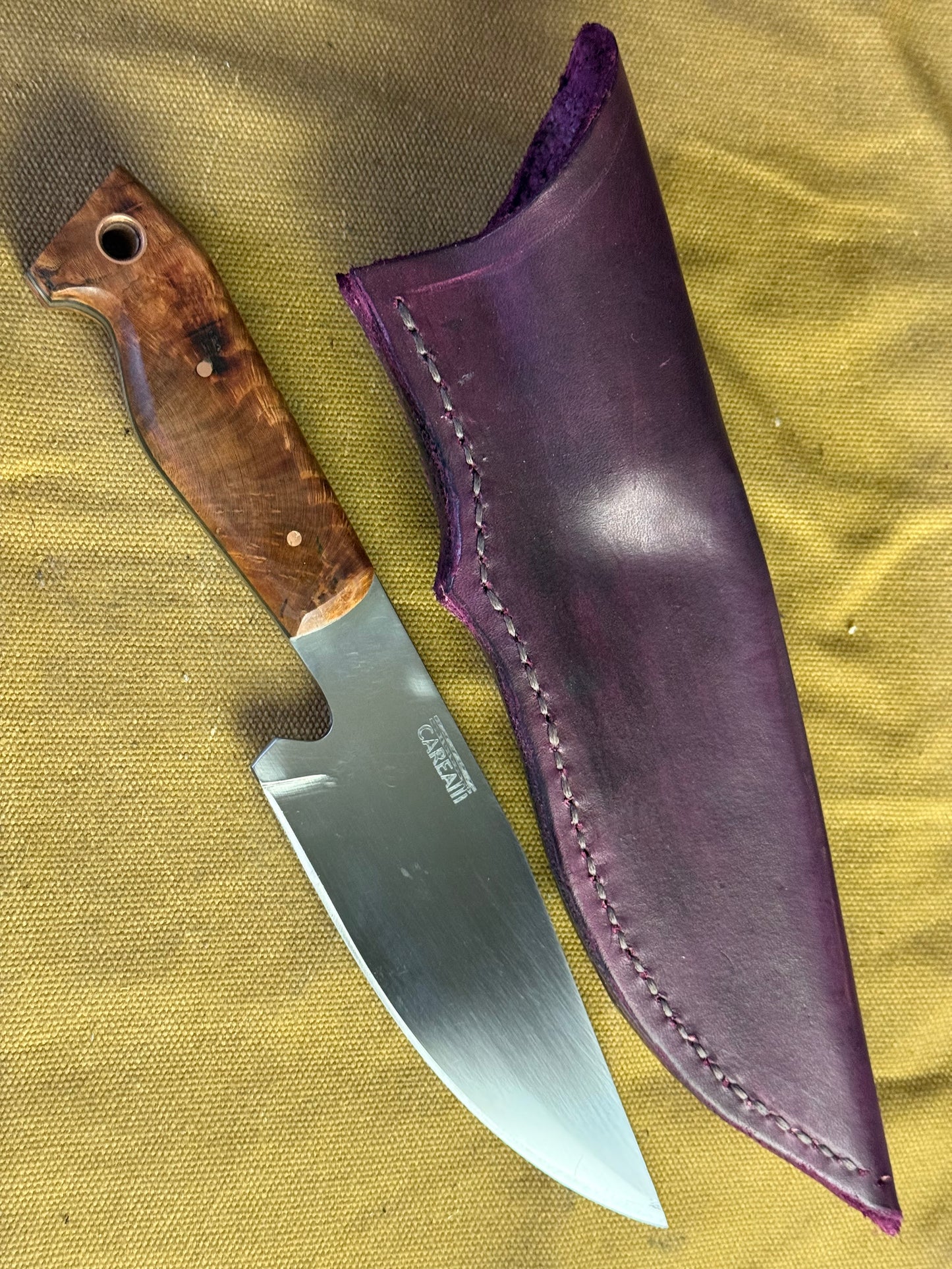 Stainless steel hunting knife